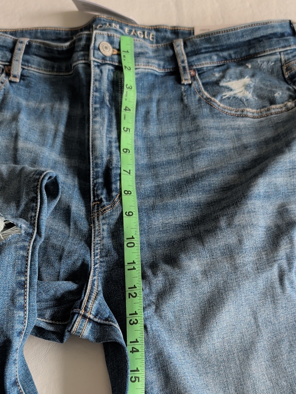 NWT American Eagle Super Hi-Rise Flare Stretch Jeans Women's Size 18 - Picture 4 of 8